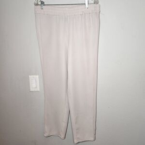 Rachel Zoe cream flowy trousers